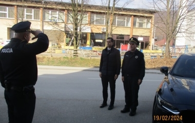 Ministar unutrašnjih poslova ZDK  i policijski komesar posjetili Policijsku stanicu Nemila